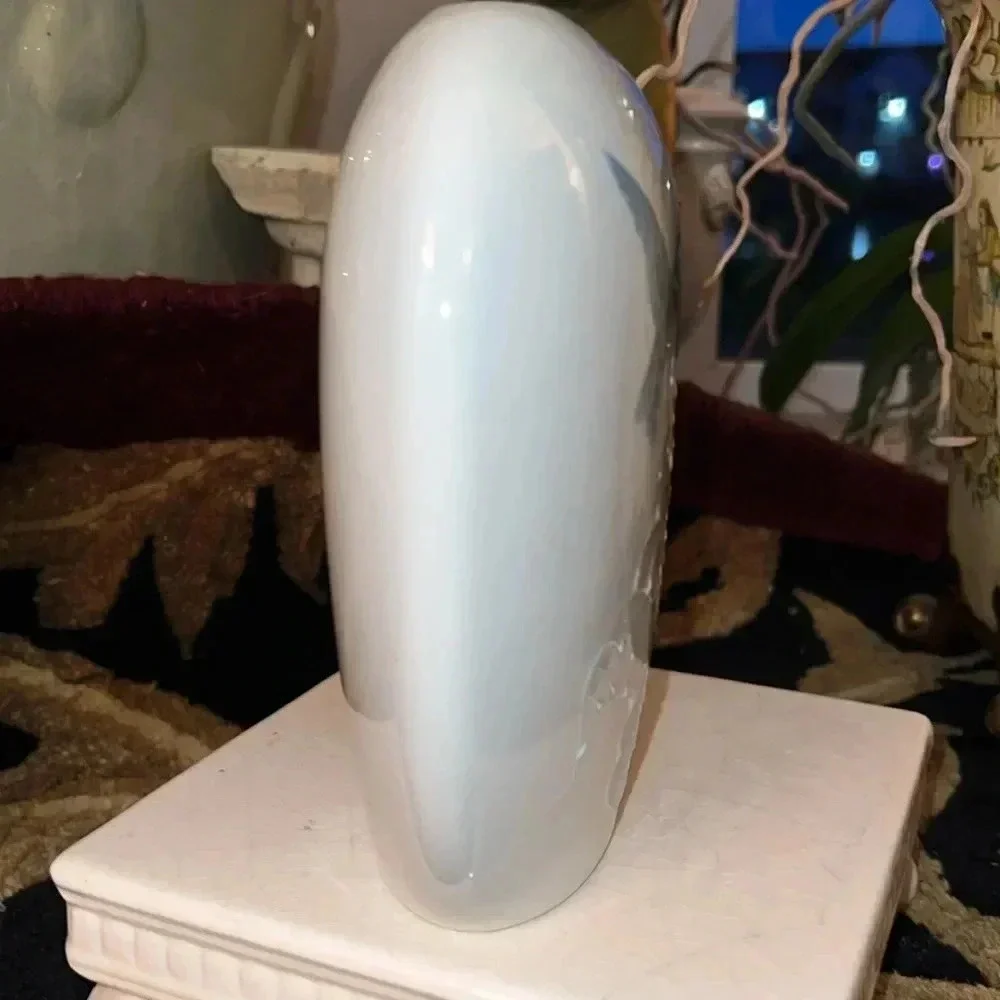 OTAGIRI Hand Painted Humm Floral Embossed Vase Vintage EXCELLENT Condition